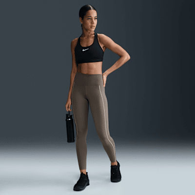 ★Nike★ Dry Fit One Seamless Front High Waist Full Length L Nike Dri-FIT One High Waist 7/8 Leggings | Nordstromrack